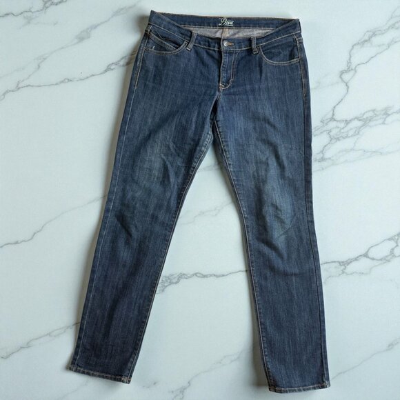 OLD NAVY The Diva Blue Straight Leg Jeans Size 12 Long - Picture 1 of 8